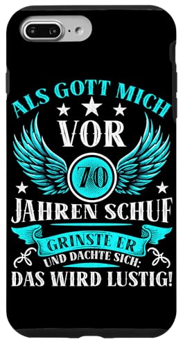 Als Gott mich vor 70 Jahren schuf 70. Geburtstagsfeier Hülle für iPhone 7 Plus/8 Plus Als Gott mich vor 70 Jahren schuf 70. Geburtstagsfeier Hülle für iPhone 7 Plus/8 Plus von Feier Party 70. Geburtstag Feiern Männer