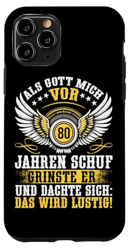 Als Gott mich vor 80 Jahren schuf 80. Geburtstagsfeier Hülle für iPhone 11 Pro Als Gott mich vor 80 Jahren schuf 80. Geburtstagsfeier Hülle für iPhone 11 Pro von Feier Party 80. Geburtstag Feiern Männer