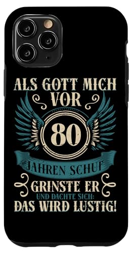 Als Gott mich vor 80 Jahren schuf 80. Geburtstagsfeier Hülle für iPhone 11 Pro Als Gott mich vor 80 Jahren schuf 80. Geburtstagsfeier Hülle für iPhone 11 Pro von Feier Party 80. Geburtstag Feiern Männer