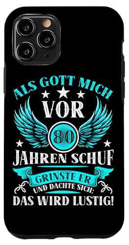 Als Gott mich vor 80 Jahren schuf 80. Geburtstagsfeier Hülle für iPhone 11 Pro Als Gott mich vor 80 Jahren schuf 80. Geburtstagsfeier Hülle für iPhone 11 Pro von Feier Party 80. Geburtstag Feiern Männer