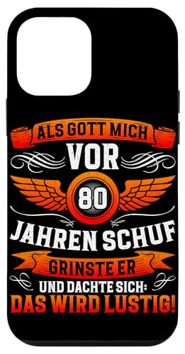 Als Gott mich vor 80 Jahren schuf 80. Geburtstagsfeier Hülle für iPhone 12 mini Als Gott mich vor 80 Jahren schuf 80. Geburtstagsfeier Hülle für iPhone 12 mini von Feier Party 80. Geburtstag Feiern Männer