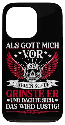 Als Gott mich vor 80 Jahren schuf 80. Geburtstagsfeier Hülle für iPhone 13 Pro Als Gott mich vor 80 Jahren schuf 80. Geburtstagsfeier Hülle für iPhone 13 Pro von Feier Party 80. Geburtstag Feiern Männer