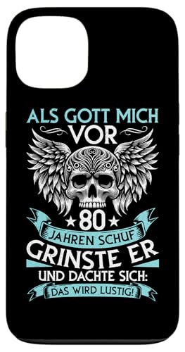 Als Gott mich vor 80 Jahren schuf 80. Geburtstagsfeier Hülle für iPhone 13 Als Gott mich vor 80 Jahren schuf 80. Geburtstagsfeier Hülle für iPhone 13 von Feier Party 80. Geburtstag Feiern Männer
