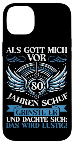 Als Gott mich vor 80 Jahren schuf 80. Geburtstagsfeier Hülle für iPhone 14 Plus Als Gott mich vor 80 Jahren schuf 80. Geburtstagsfeier Hülle für iPhone 14 Plus von Feier Party 80. Geburtstag Feiern Männer