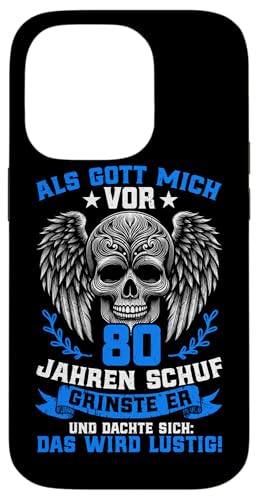 Als Gott mich vor 80 Jahren schuf 80. Geburtstagsfeier Hülle für iPhone 14 Pro Als Gott mich vor 80 Jahren schuf 80. Geburtstagsfeier Hülle für iPhone 14 Pro von Feier Party 80. Geburtstag Feiern Männer
