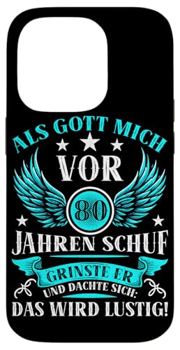 Als Gott mich vor 80 Jahren schuf 80. Geburtstagsfeier Hülle für iPhone 14 Pro Als Gott mich vor 80 Jahren schuf 80. Geburtstagsfeier Hülle für iPhone 14 Pro von Feier Party 80. Geburtstag Feiern Männer