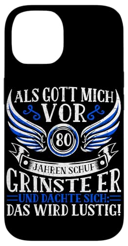 Als Gott mich vor 80 Jahren schuf 80. Geburtstagsfeier Hülle für iPhone 14 Als Gott mich vor 80 Jahren schuf 80. Geburtstagsfeier Hülle für iPhone 14 von Feier Party 80. Geburtstag Feiern Männer