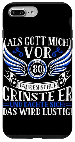 Als Gott mich vor 80 Jahren schuf 80. Geburtstagsfeier Hülle für iPhone 7 Plus/8 Plus Als Gott mich vor 80 Jahren schuf 80. Geburtstagsfeier Hülle für iPhone 7 Plus/8 Plus von Feier Party 80. Geburtstag Feiern Männer