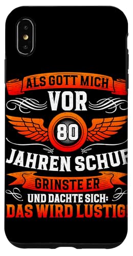 Als Gott mich vor 80 Jahren schuf 80. Geburtstagsfeier Hülle für iPhone XS Max Als Gott mich vor 80 Jahren schuf 80. Geburtstagsfeier Hülle für iPhone XS Max von Feier Party 80. Geburtstag Feiern Männer