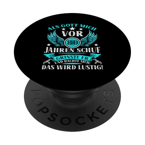 Als Gott mich vor 80 Jahren schuf 80. Geburtstagsfeier PopSockets Klebender PopGrip Als Gott mich vor 80 Jahren schuf 80. Geburtstagsfeier PopSockets Klebender PopGrip von Feier Party 80. Geburtstag Feiern Männer