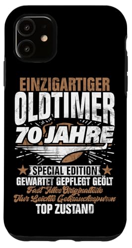 70 Jahre Einzigartiges Klassisches Auto 70. Geburtstagsfeier Hülle für iPhone 11 von Feier des 70. Geburtstags Lustige Feier