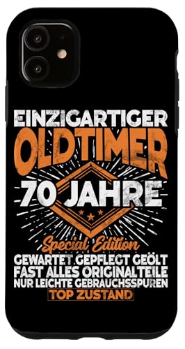 70 Jahre Einzigartiges Klassisches Auto 70. Geburtstagsfeier Hülle für iPhone 11 von Feier des 70. Geburtstags Lustige Feier