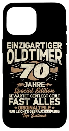 70 Jahre Einzigartiges Klassisches Auto 70. Geburtstagsfeier Hülle für iPhone 16 Pro Max 70 Jahre Einzigartiges Klassisches Auto 70. Geburtstagsfeier Hülle für iPhone 16 Pro Max von Feier des 70. Geburtstags Lustige Feier