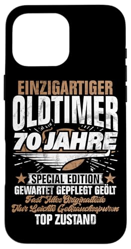 70 Jahre Einzigartiges Klassisches Auto 70. Geburtstagsfeier Hülle für iPhone 16 Pro Max 70 Jahre Einzigartiges Klassisches Auto 70. Geburtstagsfeier Hülle für iPhone 16 Pro Max von Feier des 70. Geburtstags Lustige Feier