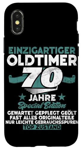 70 Jahre Einzigartiges Klassisches Auto 70. Geburtstagsfeier Hülle für iPhone X/XS von Feier des 70. Geburtstags Lustige Feier