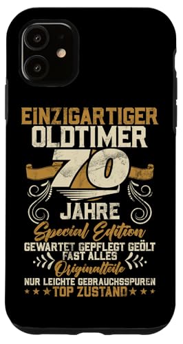 70 Jahre Einzigartiges Oldtimer Auto 70. Geburtstagsfeier Hülle für iPhone 11 von Feier des 70. Geburtstags Lustige Feier