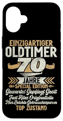 70 Jahre Einzigartiges Oldtimer Auto 70. Geburtstagsfeier Hülle für iPhone 16 Plus 70 Jahre Einzigartiges Oldtimer Auto 70. Geburtstagsfeier Hülle für iPhone 16 Plus von Feier des 70. Geburtstags Lustige Feier