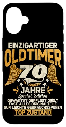 70 Jahre Einzigartiges Oldtimer Auto 70. Geburtstagsfeier Hülle für iPhone 16 Plus 70 Jahre Einzigartiges Oldtimer Auto 70. Geburtstagsfeier Hülle für iPhone 16 Plus von Feier des 70. Geburtstags Lustige Feier