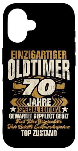 70 Jahre Einzigartiges Oldtimer Auto 70. Geburtstagsfeier Hülle für iPhone 16 70 Jahre Einzigartiges Oldtimer Auto 70. Geburtstagsfeier Hülle für iPhone 16 von Feier des 70. Geburtstags Lustige Feier