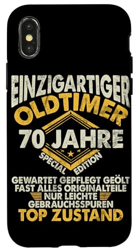 70 Jahre Einzigartiges Oldtimer Auto 70. Geburtstagsfeier Hülle für iPhone X/XS 70 Jahre Einzigartiges Oldtimer Auto 70. Geburtstagsfeier Hülle für iPhone X/XS von Feier des 70. Geburtstags Lustige Feier
