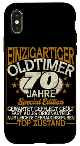 70 Jahre Einzigartiges Oldtimer Auto 70. Geburtstagsfeier Hülle für iPhone X/XS 70 Jahre Einzigartiges Oldtimer Auto 70. Geburtstagsfeier Hülle für iPhone X/XS von Feier des 70. Geburtstags Lustige Feier