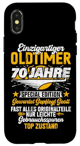 70 Jahre Einzigartiges Oldtimer Auto 70. Geburtstagsfeier Hülle für iPhone X/XS 70 Jahre Einzigartiges Oldtimer Auto 70. Geburtstagsfeier Hülle für iPhone X/XS von Feier des 70. Geburtstags Lustige Feier