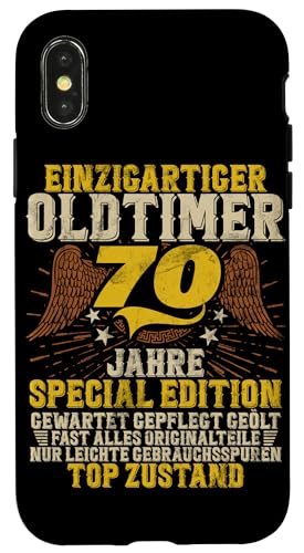 70 Jahre Einzigartiges Oldtimer Auto 70. Geburtstagsfeier Hülle für iPhone X/XS 70 Jahre Einzigartiges Oldtimer Auto 70. Geburtstagsfeier Hülle für iPhone X/XS von Feier des 70. Geburtstags Lustige Feier
