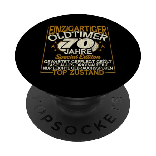 70 Jahre Einzigartiges Oldtimer Auto 70. Geburtstagsfeier PopSockets Klebender PopGrip 70 Jahre Einzigartiges Oldtimer Auto 70. Geburtstagsfeier PopSockets Klebender PopGrip von Feier des 70. Geburtstags Lustige Feier