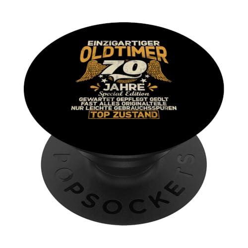 70 Jahre Einzigartiges Oldtimer Auto 70. Geburtstagsfeier PopSockets Klebender PopGrip 70 Jahre Einzigartiges Oldtimer Auto 70. Geburtstagsfeier PopSockets Klebender PopGrip von Feier des 70. Geburtstags Lustige Feier