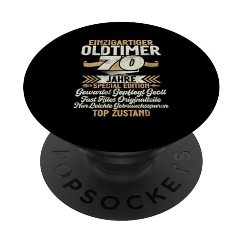 70 Jahre Einzigartiges Oldtimer Auto 70. Geburtstagsfeier PopSockets Klebender PopGrip 70 Jahre Einzigartiges Oldtimer Auto 70. Geburtstagsfeier PopSockets Klebender PopGrip von Feier des 70. Geburtstags Lustige Feier