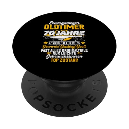70 Jahre Einzigartiges Oldtimer Auto 70. Geburtstagsfeier PopSockets Klebender PopGrip 70 Jahre Einzigartiges Oldtimer Auto 70. Geburtstagsfeier PopSockets Klebender PopGrip von Feier des 70. Geburtstags Lustige Feier