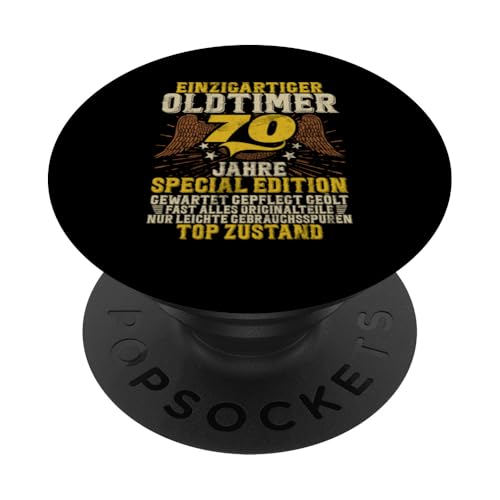 70 Jahre Einzigartiges Oldtimer Auto 70. Geburtstagsfeier PopSockets Klebender PopGrip 70 Jahre Einzigartiges Oldtimer Auto 70. Geburtstagsfeier PopSockets Klebender PopGrip von Feier des 70. Geburtstags Lustige Feier