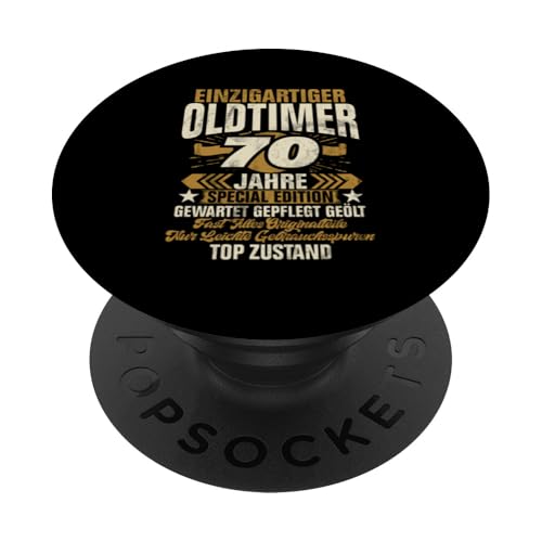 70 Jahre Einzigartiges Oldtimer Auto 70. Geburtstagsfeier PopSockets Klebender PopGrip 70 Jahre Einzigartiges Oldtimer Auto 70. Geburtstagsfeier PopSockets Klebender PopGrip von Feier des 70. Geburtstags Lustige Feier