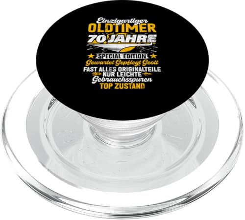 70 Jahre Einzigartiges Oldtimer Auto 70. Geburtstagsfeier PopSockets PopGrip für MagSafe von Feier des 70. Geburtstags Lustige Feier