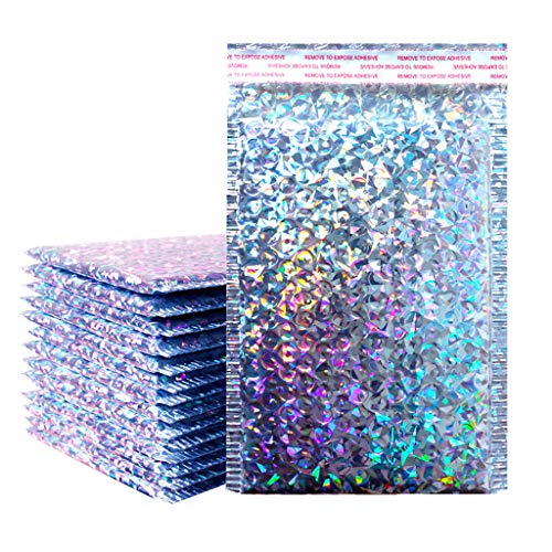 FeiliandaJJ 50Pcs Gepolsterte Briefumschläge Seal Bubble Taschen Wasserdicht Selbstklebend Bubble Versandbeutel Plastik Luftpolstertaschen Bubble Mailer (Bunt, 18 * 23cm) von FeiliandaJJ(TM)