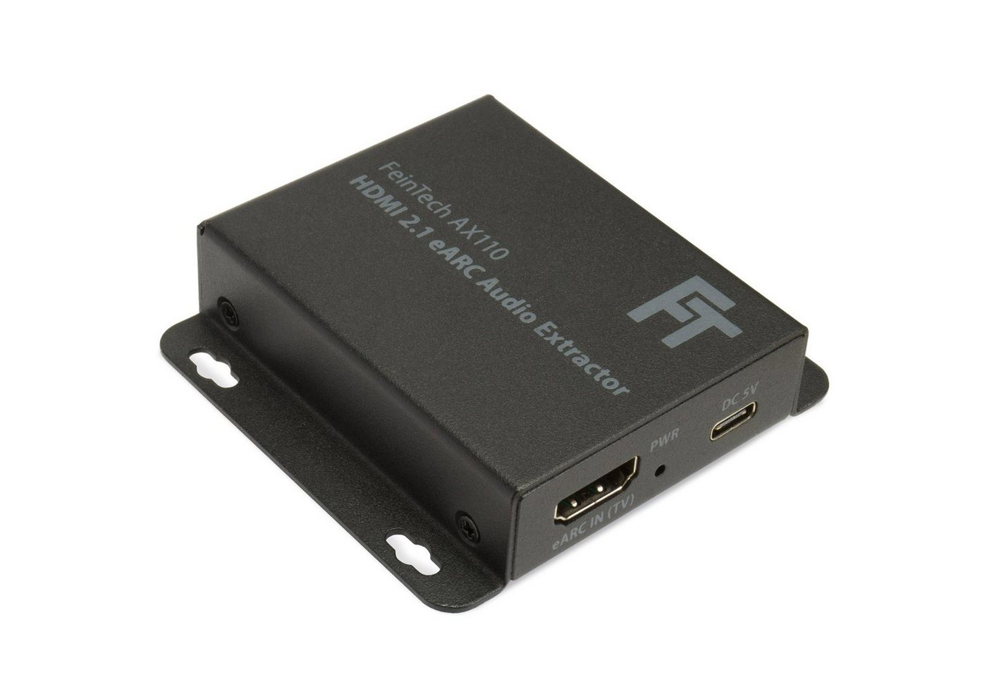 FeinTech AX110 HDMI 2.1 eARC Audio Extractor HDMI-Adapter zu HDMI, für 4K & 8K TV mit eARC/ARC, unterstützt Dolby Atmos von FeinTech