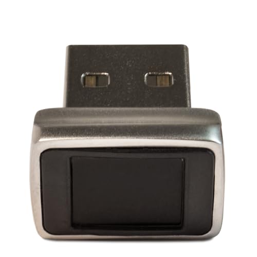 FeinTech FPS00201 USB Fingerabdruck-Sensor für Windows Hello Fingerprint-Reader Scanner Silber von FeinTech
