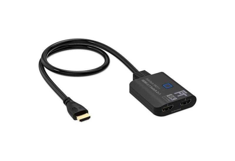 FeinTech HDMI-Splitter SW211, Bi-direktionaler HDMI-Switch 2 In 1 Out, 1 In 2 Out, 4K 120Hz 8K VRR von FeinTech