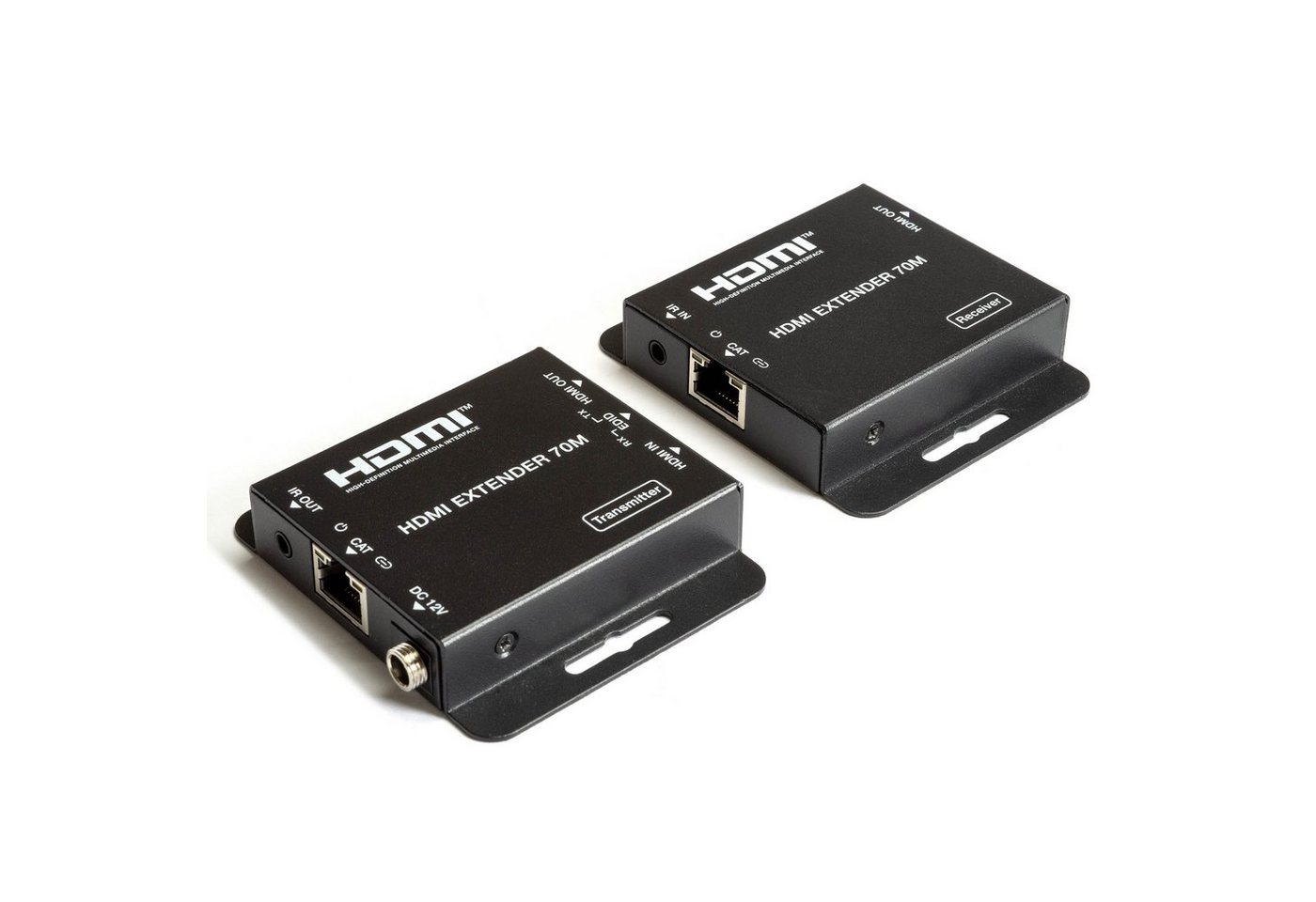 FeinTech VME00110 HDMI over LAN Extender 70 m Audio- & Video-Adapter, bis 70m via Netzwerkabel von FeinTech