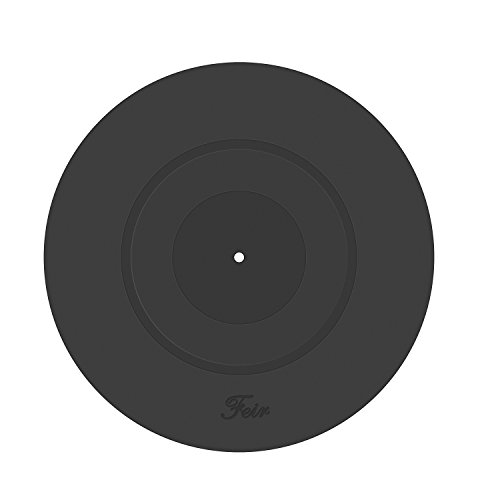 Plattenspieler Platte Matte Schwarz Gummi Silikon Design für Universal zu Allen LP Vinyl Record Player von Feir