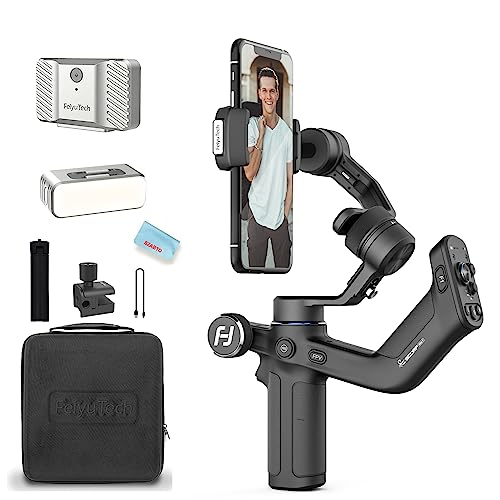 Feiyu SCORP Mini P Kit Gimbal Stabilizer for Smartphone, AI Tracking Phone Gimbal, w/PD Fast Charge & Multifunction knob, Max Payload 1.15 lb, Gimbal for iPhone 14 Pro Max & Android, YouTube TikTok von FeiyuTech