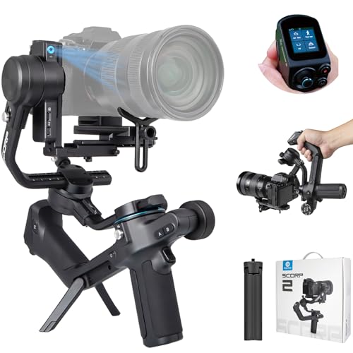 FeiyuTech SCORP 2 Gimbal Stabilizer für DSLR und spiegellose Kamera Canon/Sony/Panasonic/Nikon/Fujifilm,3-Achsen Kamera Gimbal mit AI Tracker,5.5 lbs Nutzlast,1.3" OLED Touchscreen,vertikale Aufnahmen von FeiyuTech