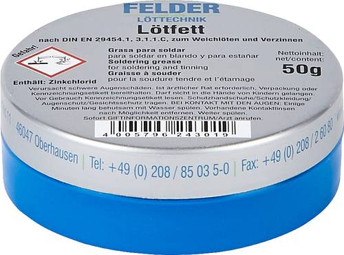 Felder Löttechnik 243100351 Lötfett Inhalt F-SW 21 von Felder Löttechnik