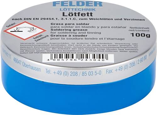 Felder Löttechnik 243100501 Lötfett Inhalt 1 St. F-SW 21 von Felder Löttechnik