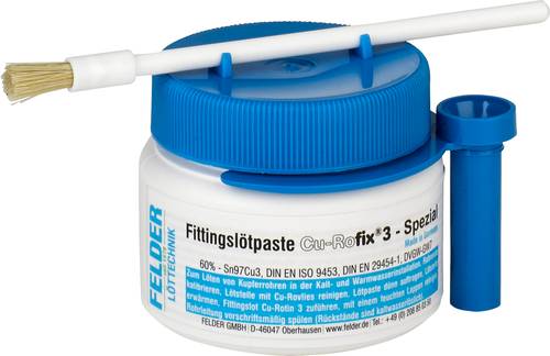 Felder Löttechnik  Cu-Rofix 3-Spezial  Fittingslötpaste Inhalt 250g von Felder Löttechnik