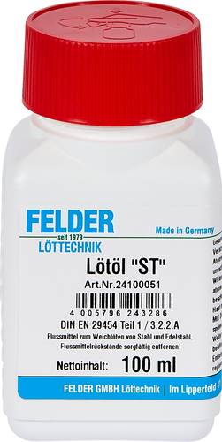 Felder Löttechnik  ST  Lötöl Inhalt 100ml F-SW 11 von Felder Löttechnik