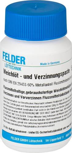 Felder Löttechnik Sn97Cu3 Lotpaste Inhalt 250g von Felder Löttechnik