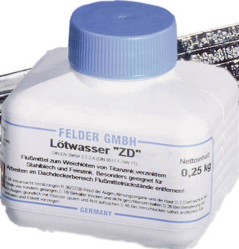 Felder Löttechnik ZD 250 Lötwasser Inhalt 250g F-SW 11 von Felder Löttechnik