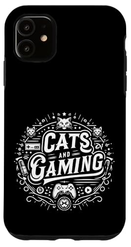 Cats And Gaming Katzen Gamer Geek |||---- Hülle für iPhone 11 von Feline Gamer will