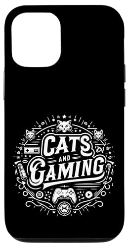 Cats And Gaming Katzen Gamer Geek |||---- Hülle für iPhone 12/12 Pro von Feline Gamer will